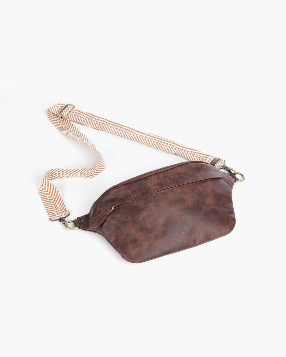 Chestnut Brown Pera Crossbody Bag
