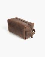 Handcrafted Toiletry Bag from Cowhide Leather