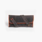 grey-red tobacco pouch