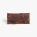 brown tobacco pouch